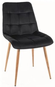 Scaun de bucaterie Chic D Velvet, negru