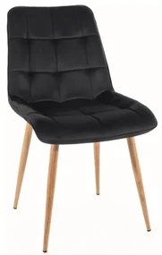 Scaun de bucaterie Chic D Velvet, negru