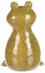 Decorațiune de grădină pentru gard Broască, 8 x 8x 14 cm, ceramică