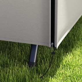 Outsunny Husă de Protecție balansoar de Grădină 3 Locuri pânză impermeabilă dim. 2,05L x 1,24l x 1,64H m Poliester Gri | Aosom Romania