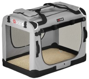 Geantă de transport pentru câini și pisici ELI, 70x52x52cm, gri Cadoca