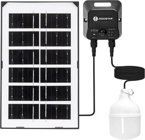 Aigostar - Lustră solară LED cu senzor LED/35W/12V 3000 mAh 6500K Ø 10 cm