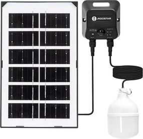 Aigostar - Lustră solară LED cu senzor LED/35W/12V 3000 mAh 6500K Ø 10 cm