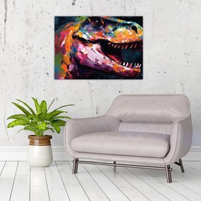 Tablou - Dinozaur, pictură (70x50 cm)
