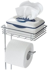 Suport pentru hârtie igienică argintiu din oțel cromat – Wenko