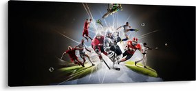 Tablou - Sportivii (120x50 cm)