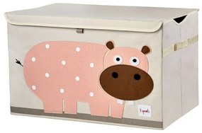 3 sprouts - Cutie de depozitare XXL pentru camera copiilor, Hipopotam,