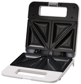 Sandwich toaster Esperanza EKT010W Parmigiano, 1000W, Patru sandwich-uri, plăci de teflon, alb