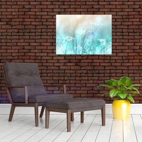 Tablou - Fluture în albastru (70x50 cm)