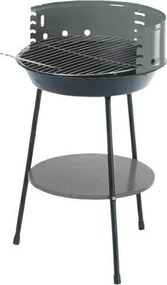 Gratar pe carbuni cu raft MasterGrill MG915, 35 cm, Metal, Negru