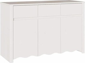 vidaXL Bufet Drammen Alb 114 x 43 x 75,5 cm Lemn masiv de pin