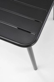 Masa patrata Bosco neagra L70 cm