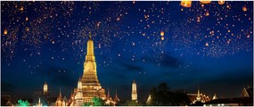 Tablou - Lampioane norocului, Bangkok (120x50 cm)