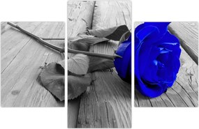 Tablou - Trandafir albastru (90x60 cm)