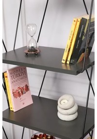 Bibliotecă BALABAN 165x48 cm antracit/neagră