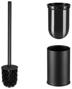 Perie de toaletă de perete Aqualine SAMBA negru