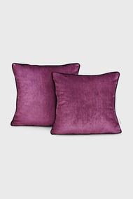 2PACK Față de pernă Velvet negru 45x45 cm