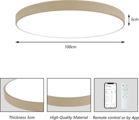 Brilagi-LED Lampă LED reglabilă pentru piscină SMART, 128 W, 230 V, 100 cm, bej, Wi‑Fi Tuya + telecomandă