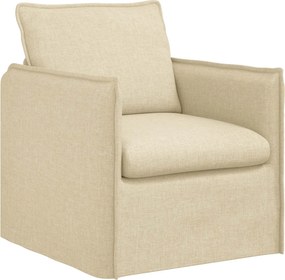 vidaXL Canapea Crem 195 x 82 x 85 cm țesătură