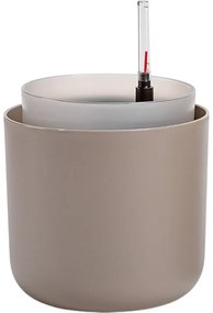 Ghiveci cu auto-irigare Plastia Tolita, maro, diam. 16 cm, diam. 16 cm