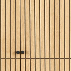 Șifonier în culoare naturală cu aspect de lemn de stejar 99x200x60 cm Albany – Actona