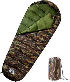 vidaXL Sac de dormit tip mumie pentru adulți de camping, 3 anotimpuri