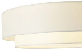 Plafonieră modernă albă 50cm cu 3 lumini - Drum Duo