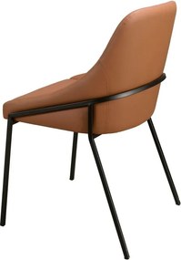 Scaun modern design italian, Piele Sintetica, Orange