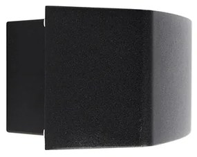 Aplică modernă de perete neagră IP44 - Latina