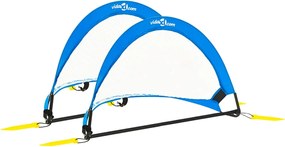 vidaXL Porți fotbal copii 2 buc. geantă depozitare 75,5x46x48 cm