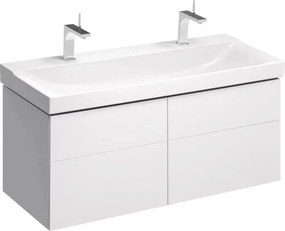 Dulap baza pentru lavoar suspendat Geberit Xeno2 alb 4 sertare 118 cm