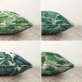 Set 4 fețe de pernă Minimalist Cushion Covers Summer Jungle, 55 x 55 cm