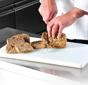 Toprofesional pentru paine si produse de panificatie Kesper 30151, standard HACCP, Gastronorm 1/1, rezistent la temperaturi de până la 95 °C, Picioare antiderapante, suprafata care protejeaza lamele, alb