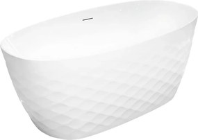 Cada freestanding Rea Gaja 170x82 cm alb lucios