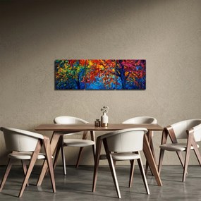 Tablou cu pictura naturii (cu ceas) (90x30 cm)