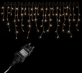 Instalație de Crăciun, tip ploaie - 15 m, 600 LED, alb rece
