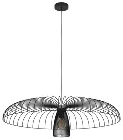 Lustră pe cablu Eglo 390217 CHAMPERICO 1xE27/60W/230V 98,5 cm negru