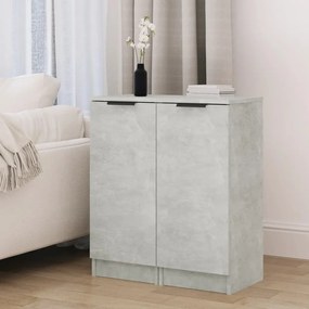 vidaXL Dulapuri, 2 buc., gri beton, 30x30x70 cm, lemn compozit