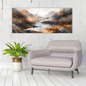 Tablou - Pictura peisajelor montane (120x50 cm)