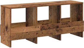 vidaXL Raft pentru reviste Lemn vechi 102 x 30 x 45 cm