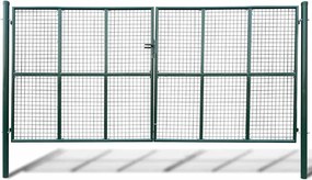 vidaXL Poartă de grădină din plasă 400x175 cm