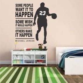 Sticker perete cu mesaj Michael Jordan