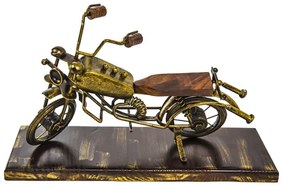 Decoratiune motocicleta din lemn si fier