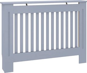 vidaXL Mască pentru calorifer, gri, 112 x 19 x 81,5 cm, MDF