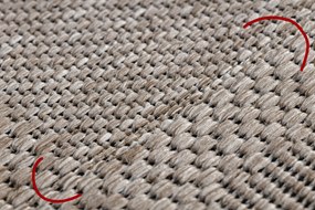 Covor sisal Floorlux 20079 Pătrat argintiu si negru - SECUNDAR-COTATI PRODUSUL