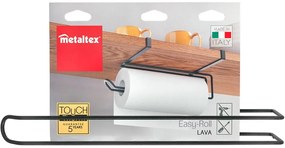 Suport suspendat pentru prosoape de bucătărie Metaltex, negru