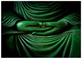 Tablou pe sticlă - Mâna lui Buddha (70x50 cm)