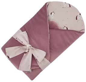 Pătură de înfășat din bumbac UNICORN 75x75 cm EKO