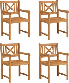 vidaXL Scaun pentru Grădină 4 pcs 56 x 56 x 90 cm Lemn Solid de Acacia