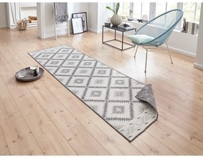 Covor adecvat pentru exterior NORTHRUGS Malibu, 80 x 250 cm, gri-crem